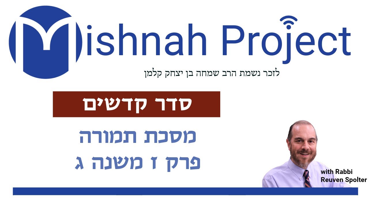 Embedded thumbnail for Temurah Chapter 7 Mishnah 3